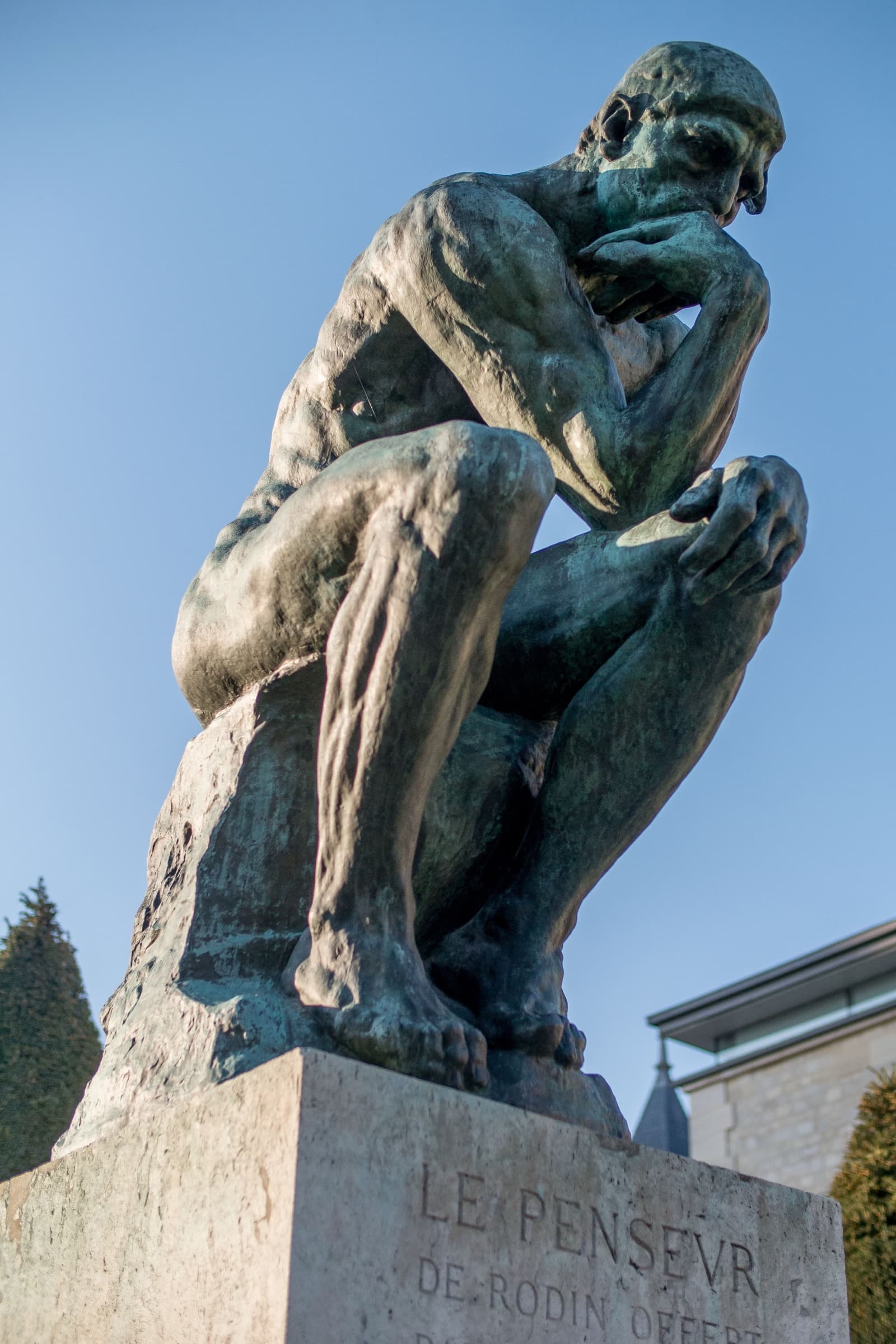 The Thinker, Auguste Rodin.