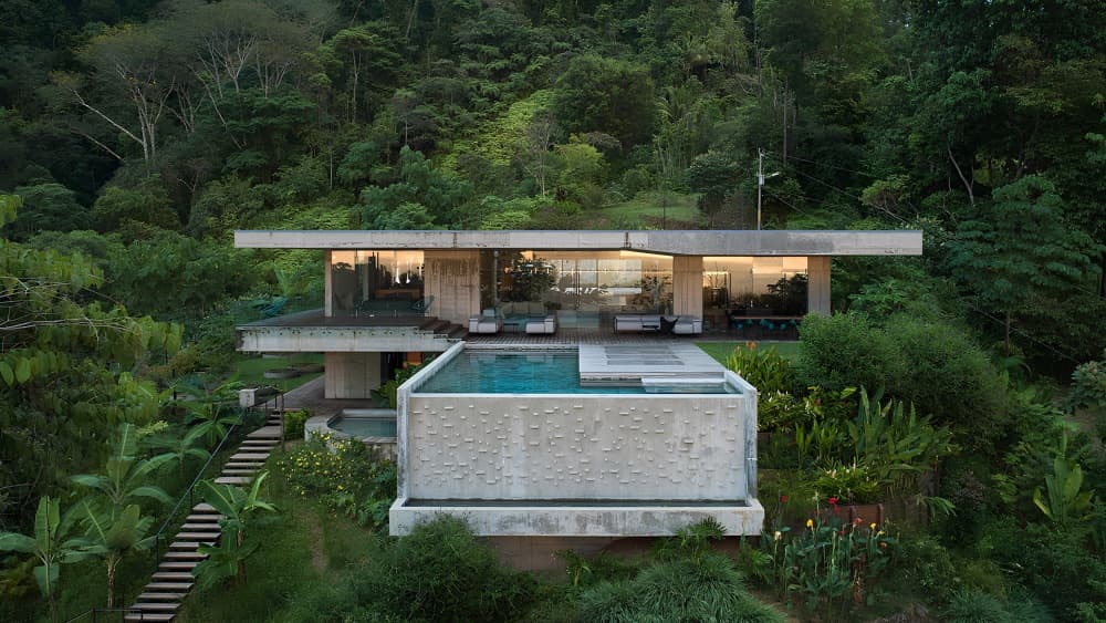 Art Villa, Formafatal — concrete villa, Uvita, Costa Rica.